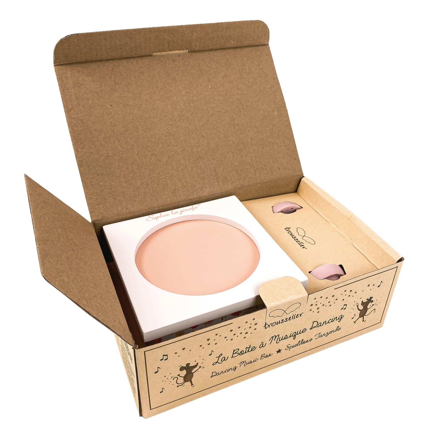 Boîte à Musique Sophie La Girafe Rose De Trousselier 5 Boîte à Musique Sophie La Girafe Rose De Trousselier – Image 3