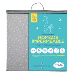 Matelas De Voyage Imprimé Etoile 60 X 120 Cm De P'tit Lit