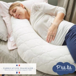 Coussin D'allaitement Bambou Ecru De P'tit Lit 12 Coussin D'allaitement Bambou Ecru De P'tit Lit -Produits Pour Bébé 01063074 5