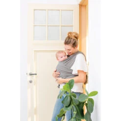 Écharpe De Portage Tricot-Slen Organic Extensible Bio Taupe 540 Cm De Babylonia -Produits Pour Bébé 01067841 3