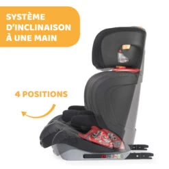 Siège Auto Oasys Evo 2-3 Fix Plus Jet Black De Chicco -Produits Pour Bébé 01090361 6