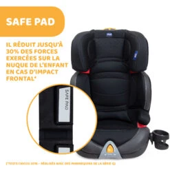 Siège Auto Oasys Evo 2-3 Fix Plus Jet Black De Chicco -Produits Pour Bébé 01090361 7
