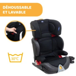 Siège Auto Oasys Evo 2-3 Fix Plus Jet Black De Chicco -Produits Pour Bébé 01090361 9