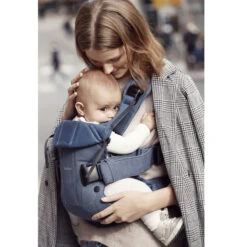 Porte-bébé One Bleu Denim / Nuit Cotton Mix De BabyBjörn -Produits Pour Bébé 01098333 3