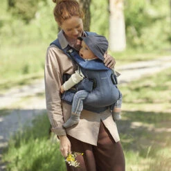 Porte-bébé One Bleu Denim / Nuit Cotton Mix De BabyBjörn -Produits Pour Bébé 01098333 4