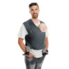 Écharpe De Portage Extensible Tricot-Slen Bambou Bio Smokey Grey De Babylonia -Produits Pour Bébé 01099086 1