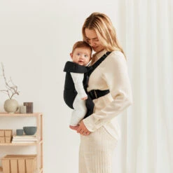 Porte-bébé Mini Noir Coton De BabyBjörn -Produits Pour Bébé 01102885 3