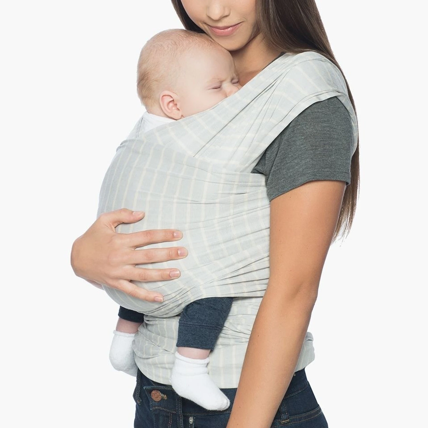 Écharpe De Portage Aura Gris Rayé De Ergobaby 3 Écharpe De Portage Aura Gris Rayé De Ergobaby