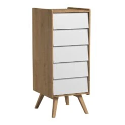 Chiffonnier Vintage Bois / Blanc De Vox