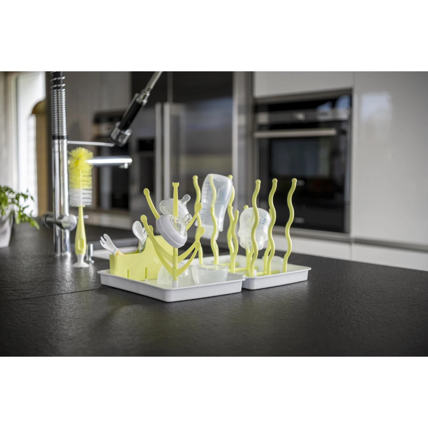 Égoutte Biberons Pliable Vert De Formula Baby 5 Égoutte Biberons Pliable Vert De Formula Baby – Image 3