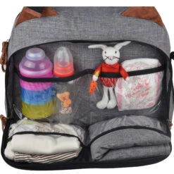Sac à Langer Titou City Grey De Baby On Board 8 Sac à Langer Titou City Grey De Baby On Board -Produits Pour Bébé 01110996 2