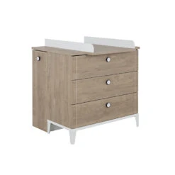 Marcel Plan à Langer Chêne Blond/Blanc De Galipette -Produits Pour Bébé 01112072 2