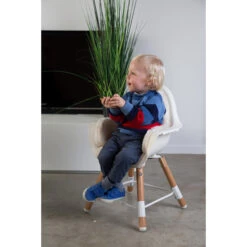 Chaise Haute Evolu 2 + Arceau Naturel/Blanc De Childhome -Produits Pour Bébé 01115616 9