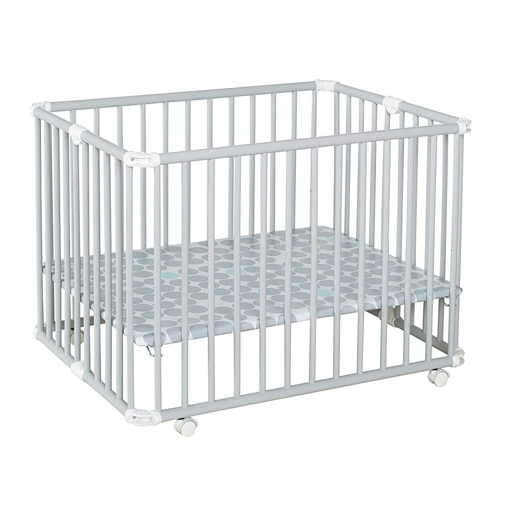 Parc Pliable Lucilee Petit Modèle Gris Pois Gris De Geuther 4 Parc Pliable Lucilee Petit Modèle Gris Pois Gris De Geuther – Image 2