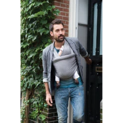 Écharpe De Portage Tricot-Slen Organic Extensible Bio Organic Silvercloud De Babylonia -Produits Pour Bébé 01122110 4