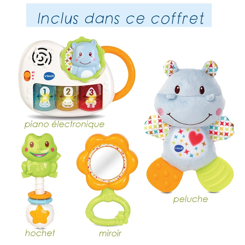 Coffret Naissance éveil Des Sens Bleu De Vtech 4 Coffret Naissance éveil Des Sens Bleu De Vtech – Image 2