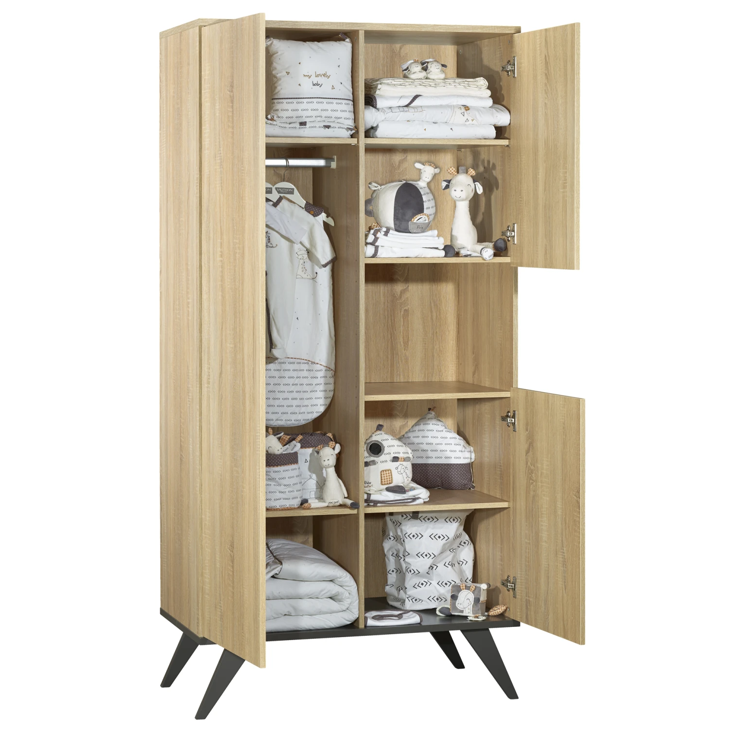 New York Armoire 3 Portes De Sauthon Baby's Sweet Home 4 New York Armoire 3 Portes De Sauthon Baby's Sweet Home – Image 2