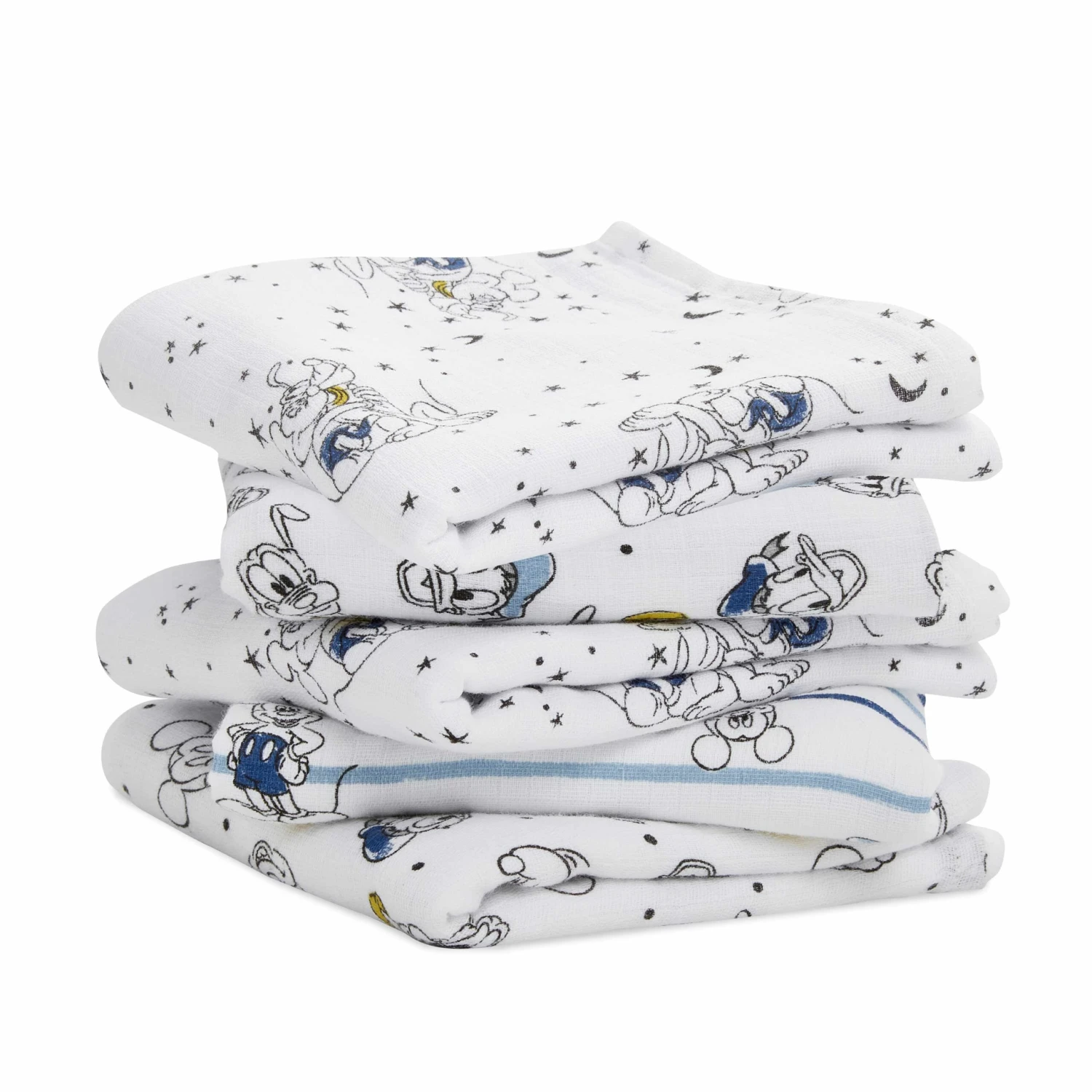 Lot De 5 Langes Musy 60x60 Mickey De Aden + Anais Essentials 3 Lot De 5 Langes Musy 60x60 Mickey De Aden + Anais Essentials