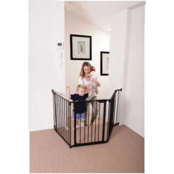 Barrière De Sécurité 3 Panneaux Newport AD Noir De Dreambaby 11 Barrière De Sécurité 3 Panneaux Newport AD Noir De Dreambaby -Produits Pour Bébé 01140817 5