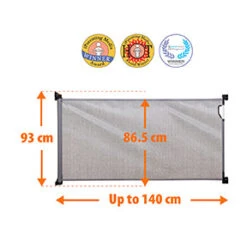 Barrière De Sécurité Rétractable 0-140 Cm Gris De Dreambaby -Produits Pour Bébé 01140819 3