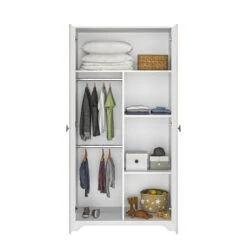 Marius Armoire 2 Portes Chêne Cérusé De Galipette -Produits Pour Bébé 01141647 2