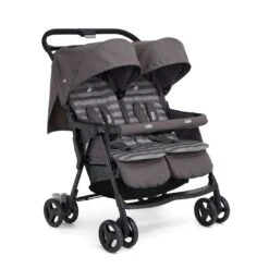 Poussette Aire Twin Dark Pewter De Joie