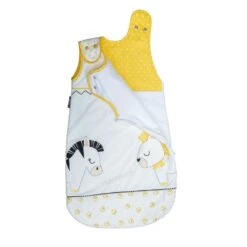 Pluche Et Pompon Sac Nid été Blanc/Jaune 0-6 Mois De Sauthon Baby's Sweet Home -Produits Pour Bébé 01147647 2