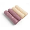 Lot De 4 Langes Rose Douceur 110 X 110 Cm De P'tit Bisou -Produits Pour Bébé 01147685 1