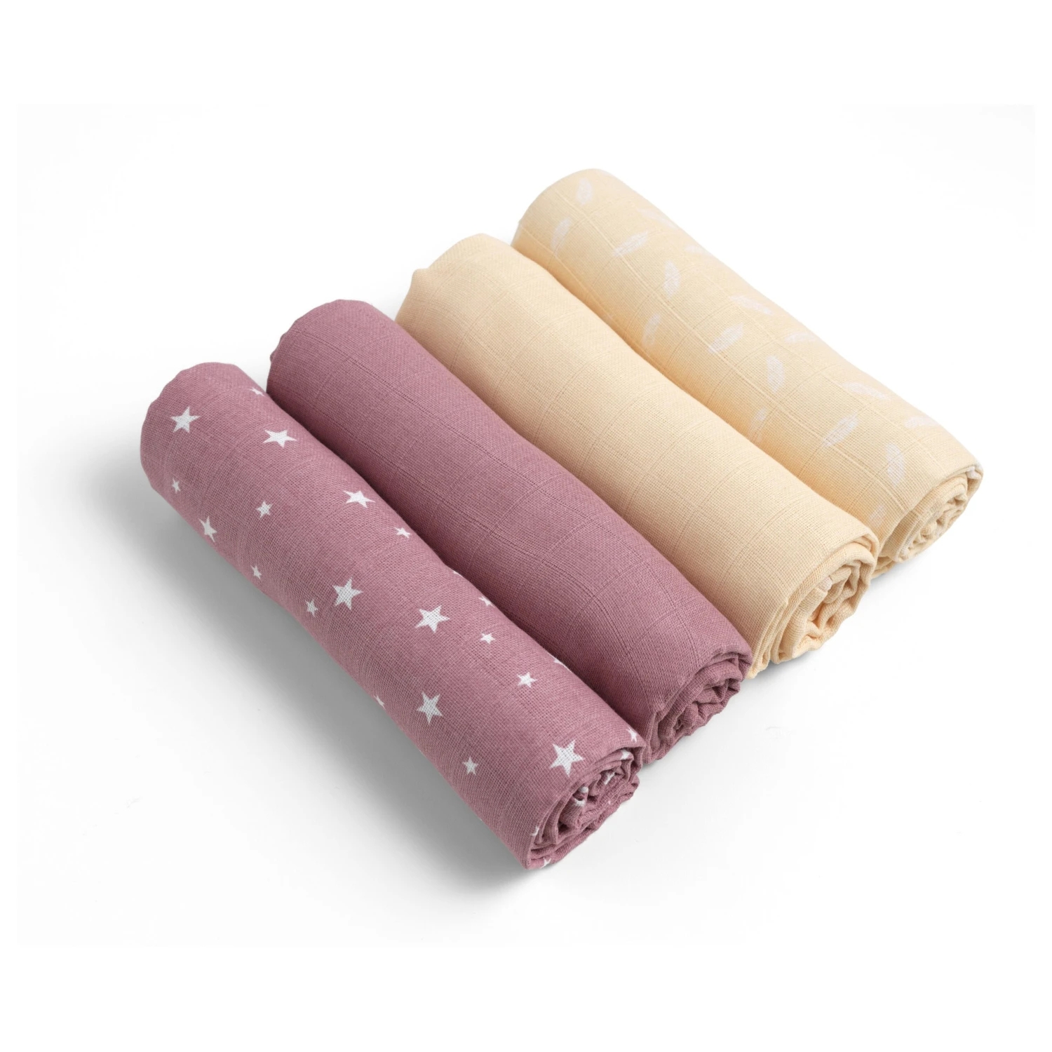 Lot De 4 Langes Rose Douceur 110 X 110 Cm De P'tit Bisou 3 Lot De 4 Langes Rose Douceur 110 X 110 Cm De P'tit Bisou