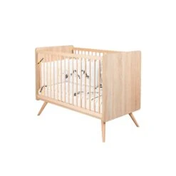 Sixties Lit Bébé 60x120 Bois De Sauthon Baby's Sweet Home