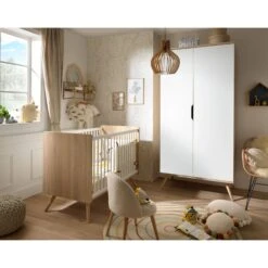 Sixties Lit Bébé 60x120 Blanc De Sauthon Baby's Sweet Home -Produits Pour Bébé 01148042 3
