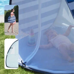 Tente Anti-UV Haute Protection 50+ Marinière Bleu De Babymoov -Produits Pour Bébé 01148352 5