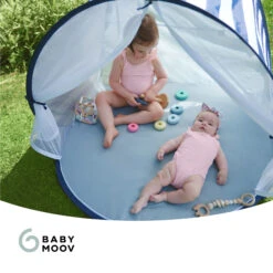 Tente Anti-UV Haute Protection 50+ Marinière Bleu De Babymoov -Produits Pour Bébé 01148352 8