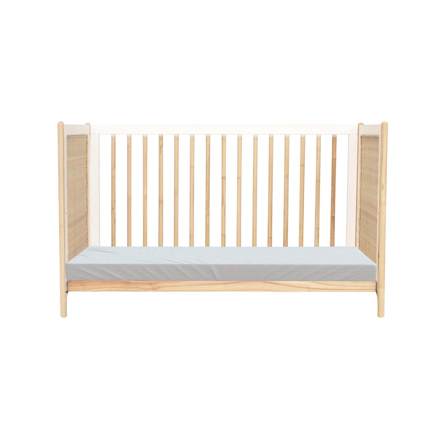 Océania Lit 60x120 Tressage Rotin Neige De Théo 11 Océania Lit 60x120 Tressage Rotin Neige De Théo – Image 9