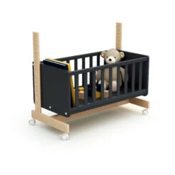 Berceau Cododo Confort Graphite Et Hêtre De AT4 -Produits Pour Bébé 01149040 4