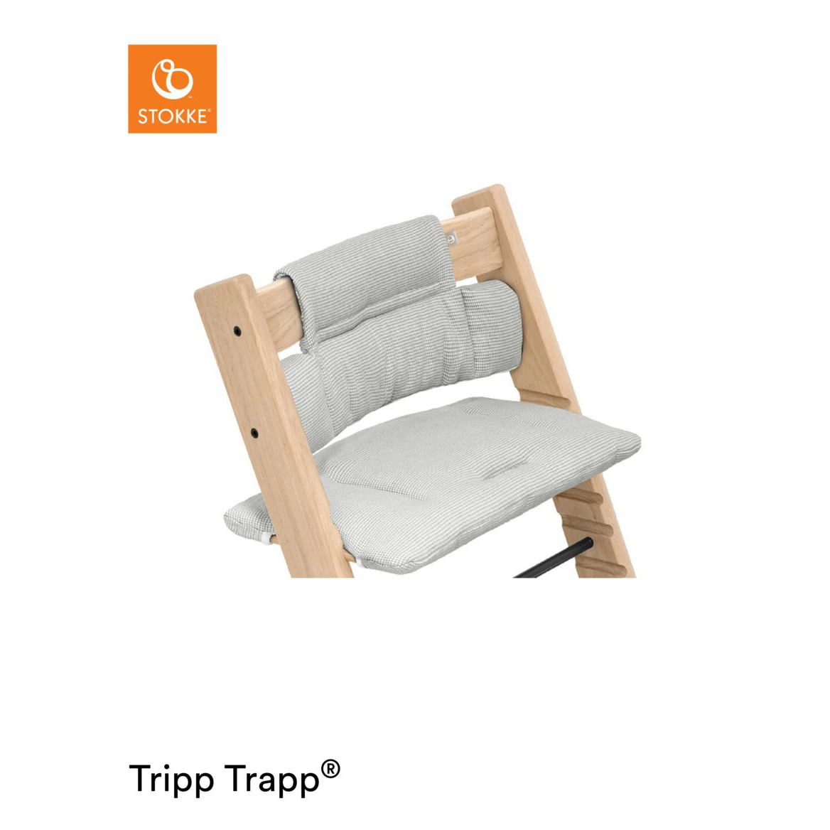 Coussin De Chaise Tripp Trapp® Classic Gris Nordique De Stokke® 4 Coussin De Chaise Tripp Trapp® Classic Gris Nordique De Stokke® – Image 2