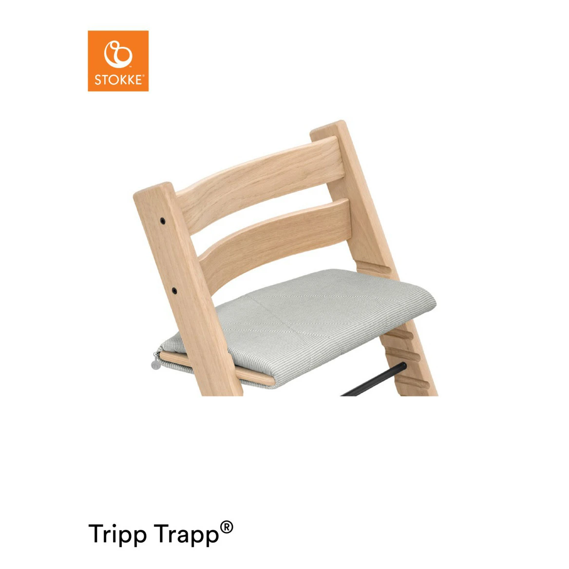 Coussin De Chaise Tripp Trapp® Classic Gris Nordique De Stokke® 6 Coussin De Chaise Tripp Trapp® Classic Gris Nordique De Stokke® – Image 4