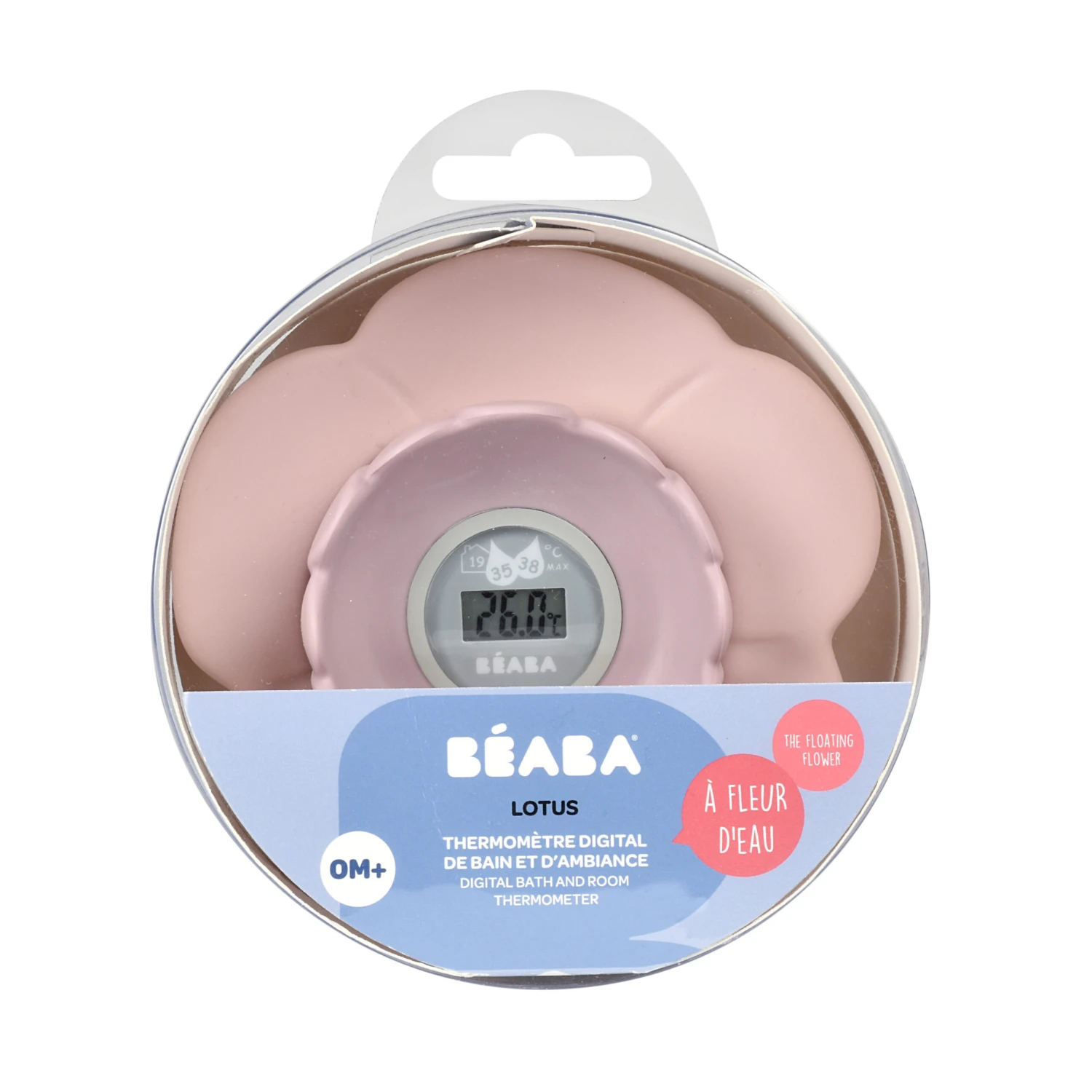 Beaba Thermomètre De Bain Lotus Vieux Rose De Béaba 4 Beaba Thermomètre De Bain Lotus Vieux Rose De Béaba – Image 2