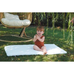Matelas Bébé De Voyage Ocean Friendly Blanc/Bleu 60 X 120 Cm De Candide -Produits Pour Bébé 01150395 10