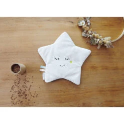 Mon étoile Relax Bouillotte Graines De Lin Blanc/Gris De Candide -Produits Pour Bébé 01151288 3