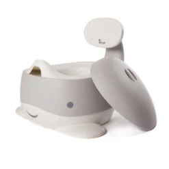 B-Petit Pot Baleine Pastel Gris De Bo Jungle