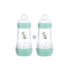 Lot De 2 Biberons Easy Start Anti-colique Débit 2 Aqua 260 Ml De Mam -Produits Pour Bébé 01153999 1