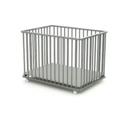 Parc Pliant En Bois Gris De Formula Baby