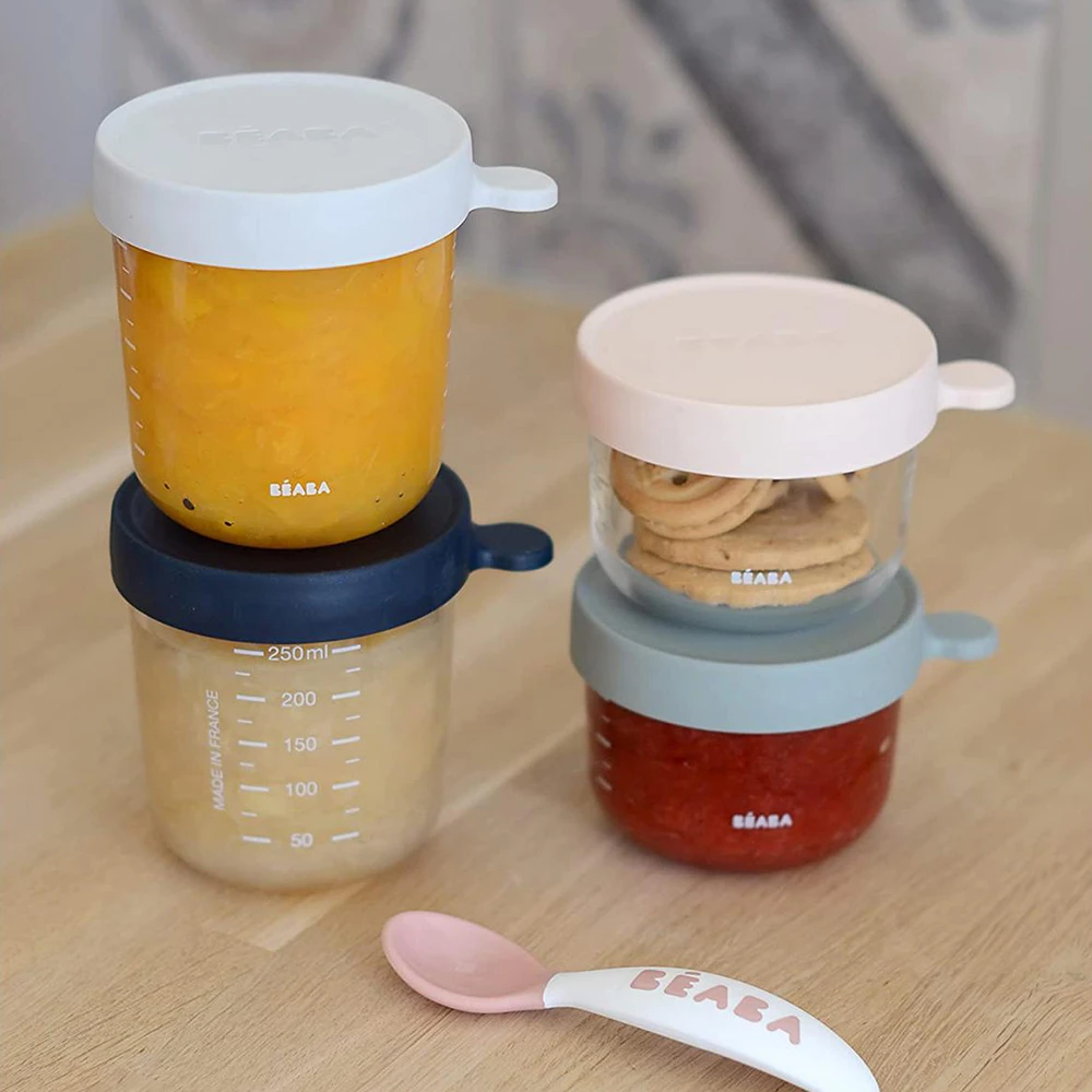 Beaba Coffret 4 Portions Verre 150/250 Ml De Béaba 4 Beaba Coffret 4 Portions Verre 150/250 Ml De Béaba – Image 2