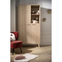 Arty Armoire 2 Portes Chêne Suave De Sauthon Baby's Sweet Home -Produits Pour Bébé 01156299 4