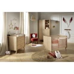 Arty Armoire 2 Portes Chêne Suave De Sauthon Baby's Sweet Home -Produits Pour Bébé 01156299 5