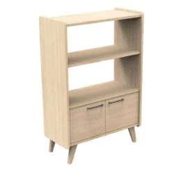 Arty Bibliothèque 2 Portes/1 Penderie Chêne Suave De Sauthon Baby's Sweet Home -Produits Pour Bébé 01156300 3