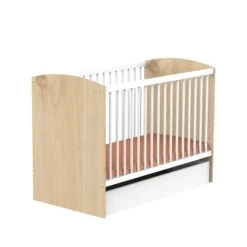 Alice Lit Bébé Blanc Et Bois 60 X 120 Cm De Sauthon Baby's Sweet Home -Produits Pour Bébé 01159565 3