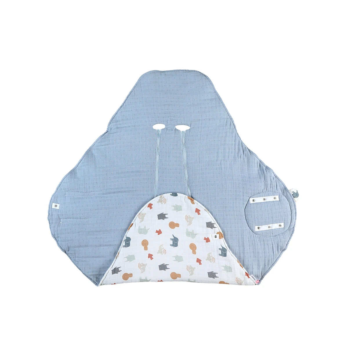 Mix & Match Couverture Promenade Mousseline Bio Jungle De Noukies 7 Mix & Match Couverture Promenade Mousseline Bio Jungle De Noukies – Image 5