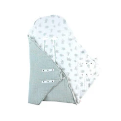 Mix & Match Couverture Promenade Mousseline Bio Safari Sauge De Noukies -Produits Pour Bébé 01165105 6